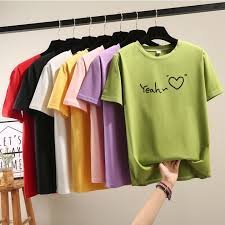 Short Sleeve T Shirt Women Ladies Polyester Tee Baju